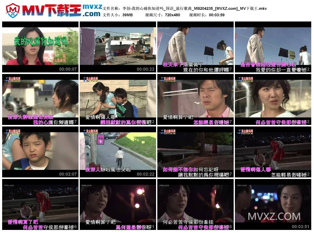 李创-我的心痛你知道吗_国语_流行歌曲_MB204235